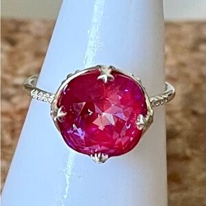 Fragrant Jewels Satin Collection Sugared Berries Solitaire Sterling Silver Ring